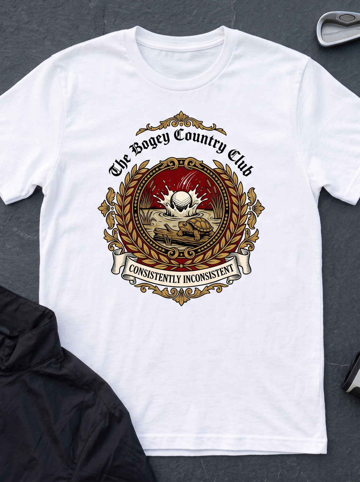 The Bogey Country Club funny golf t-shirt in White